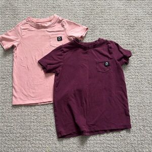 Rags to Raches Pink and Purple Short Sleeve Tees 2T